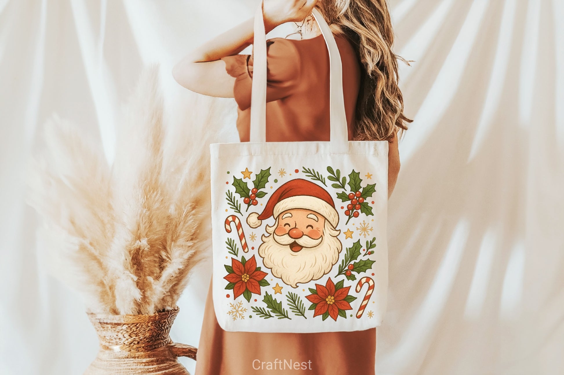 Vintage Santa Face Clipart Bundle - CraftNest - Digital Crafting and Art