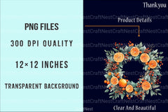 Christmas Wreath Clipart Bundle 88 - CraftNest - Digital Crafting and Art