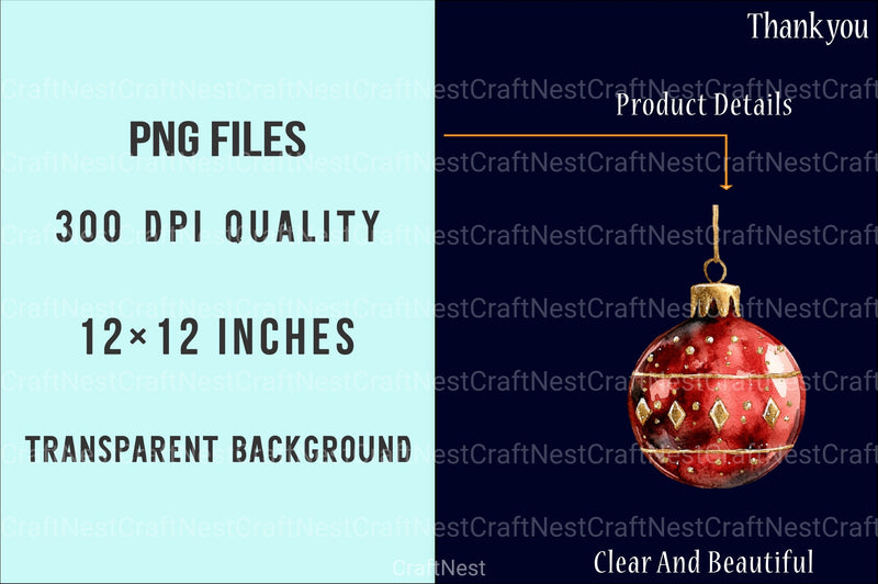 Timeless Winter Charm Christmas Collection Clipart Bundle - CraftNest - Digital Crafting and Art