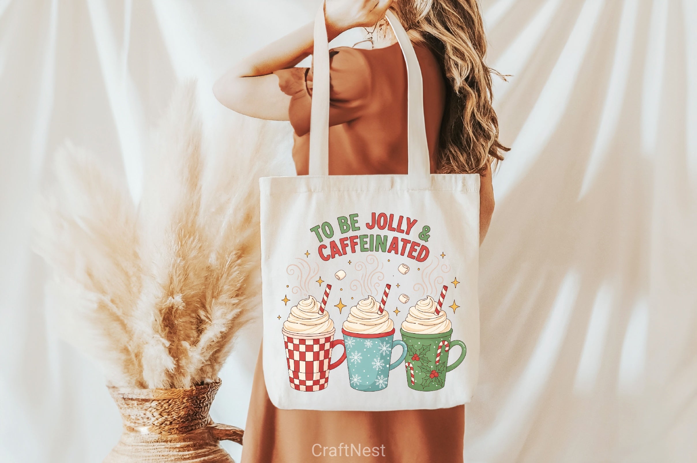 Jolly & Caffeinated Christmas Coffee Clipart Bundle - CraftNest - Digital Crafting and Art