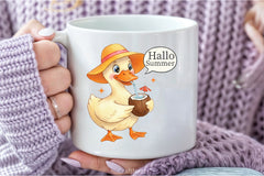 Summer Duck Clipart Bundle - CraftNest - Digital Crafting and Art