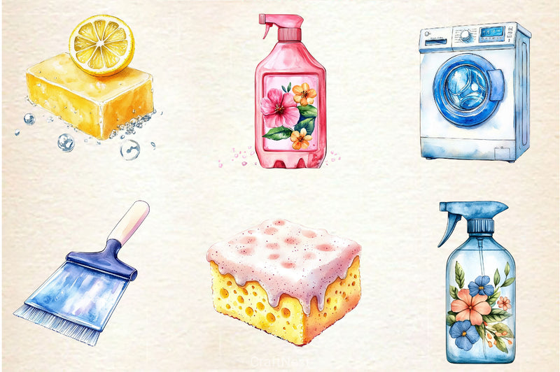 Housekeeping Clipart Bundle - CraftNest - Digital Crafting and Art