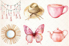 Boho Lifestyle Clipart Bundle - CraftNest - Digital Crafting and Art