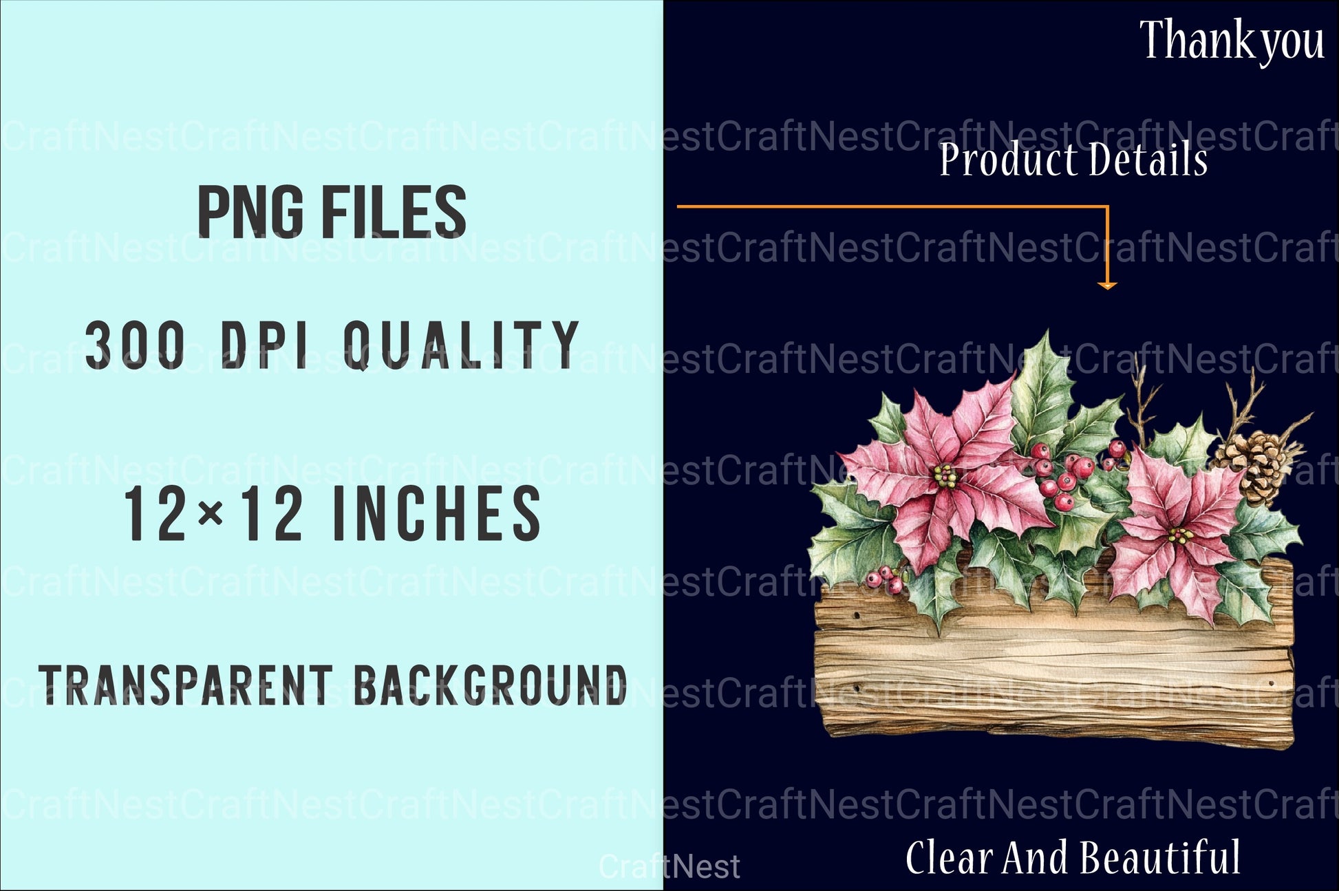 Pink Christmas Magic Winter Woodland Clipart Bundle - CraftNest - Digital Crafting and Art