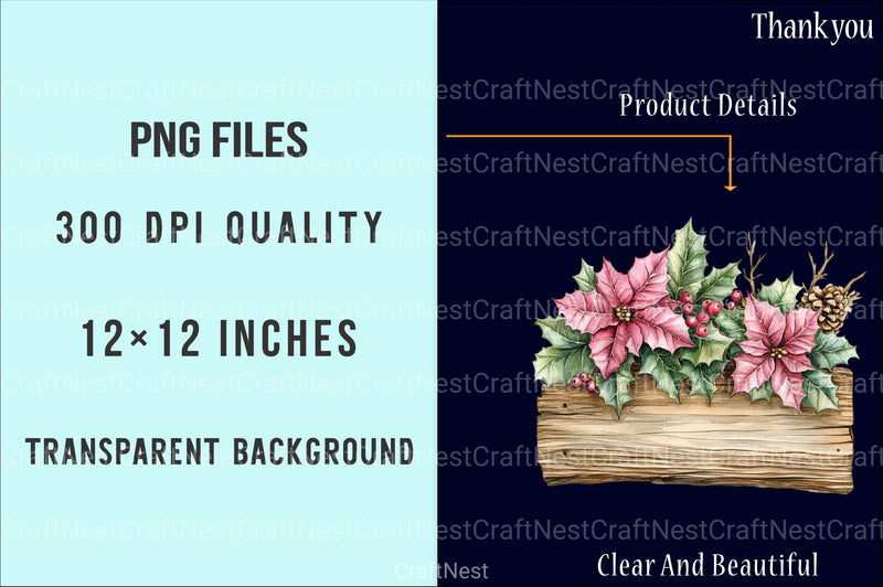 Pink Christmas Magic Winter Woodland Clipart Bundle - CraftNest - Digital Crafting and Art