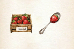 Vintage Strawberry Clipart Bundle - CraftNest - Digital Crafting and Art
