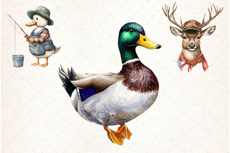 Camping Adventure Animals Clipart Bundle - CraftNest - Digital Crafting and Art