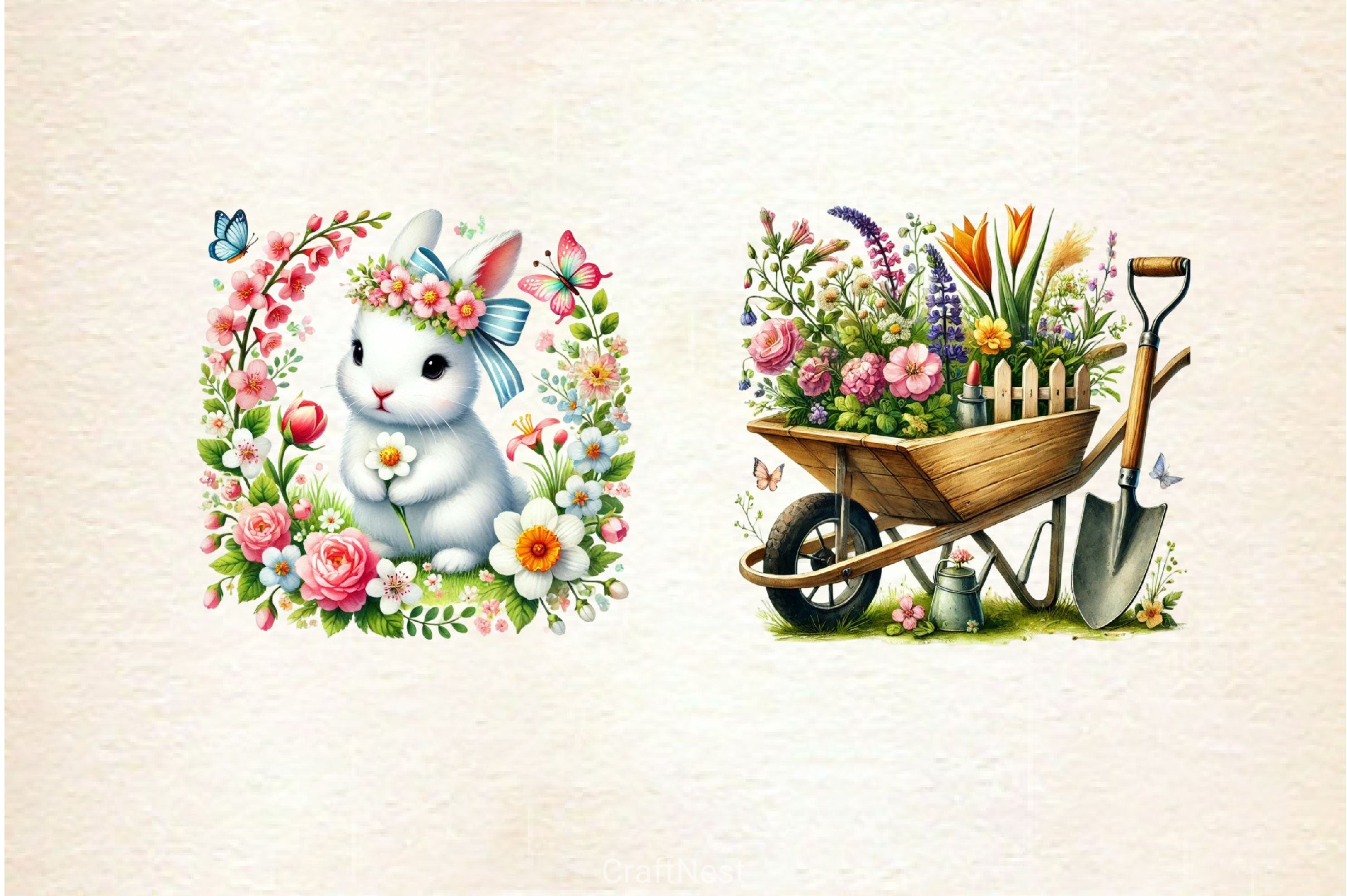 Spring Garden Clipart Bundle 7 - CraftNest - Digital Crafting and Art