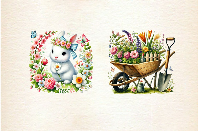 Spring Garden Clipart Bundle 7 - CraftNest - Digital Crafting and Art