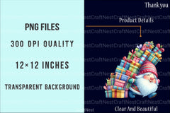 Festive Christmas Gnomes Clipart Bundle - CraftNest - Digital Crafting and Art