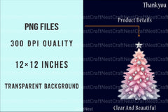 Silver Pink Christmas Pastel Decoration Clipart Bundle - CraftNest - Digital Crafting and Art