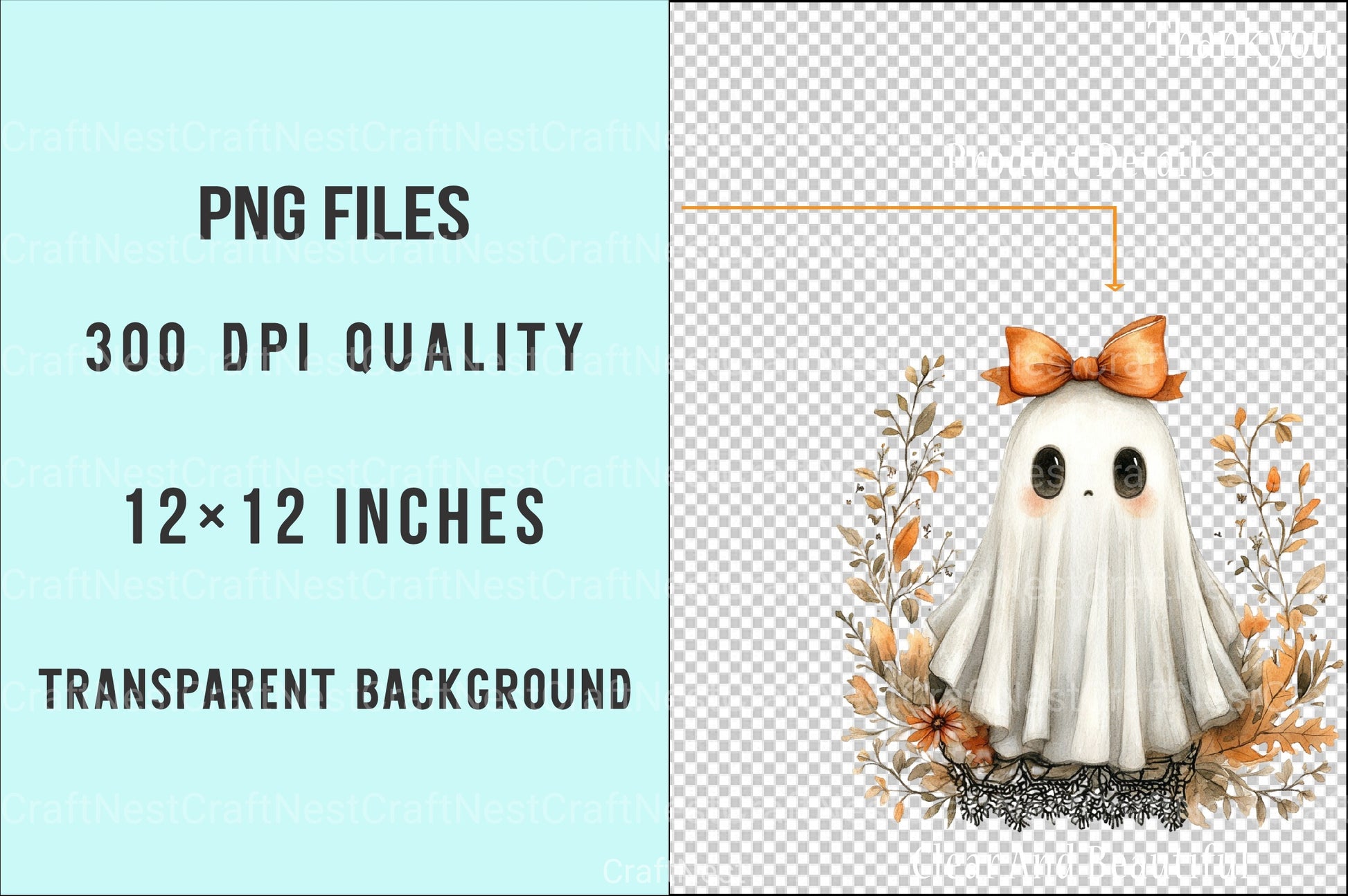 Girly Spooky Season Clipart Bundle - CraftNest - Digital Crafting and Art