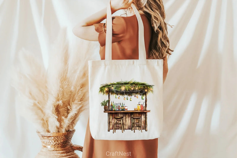 Tropical Aloha Christmas Clipart Bundle - CraftNest - Digital Crafting and Art