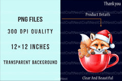 Cute Christmas Hot Cocoa Cup Clipart Bundle - CraftNest - Digital Crafting and Art