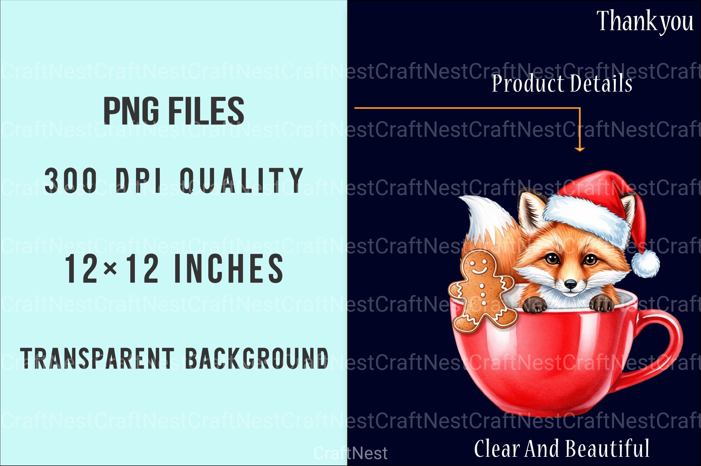 Cute Christmas Hot Cocoa Cup Clipart Bundle - CraftNest - Digital Crafting and Art