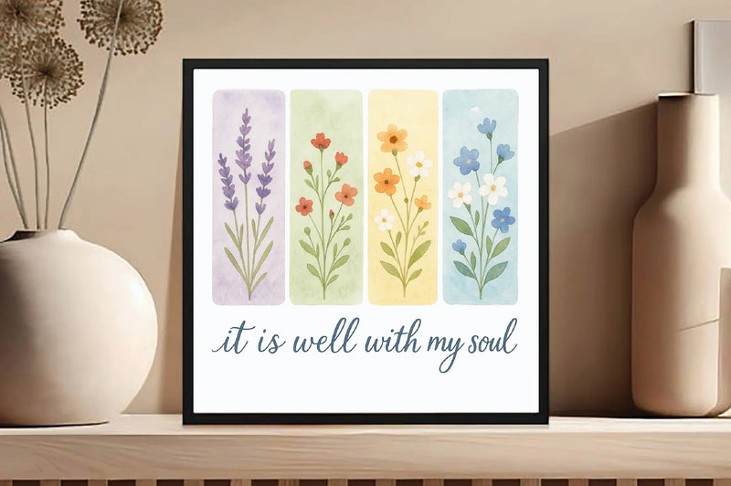 Brushstroke Floral Christian Flower Clipart Bundle - CraftNest - Digital Crafting and Art