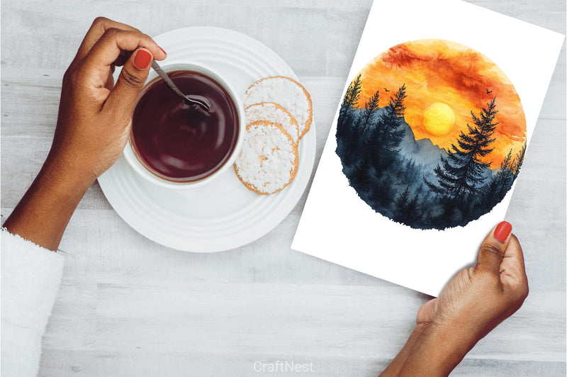 Autumn Landscapes Clipart Bundle - CraftNest - Digital Crafting and Art