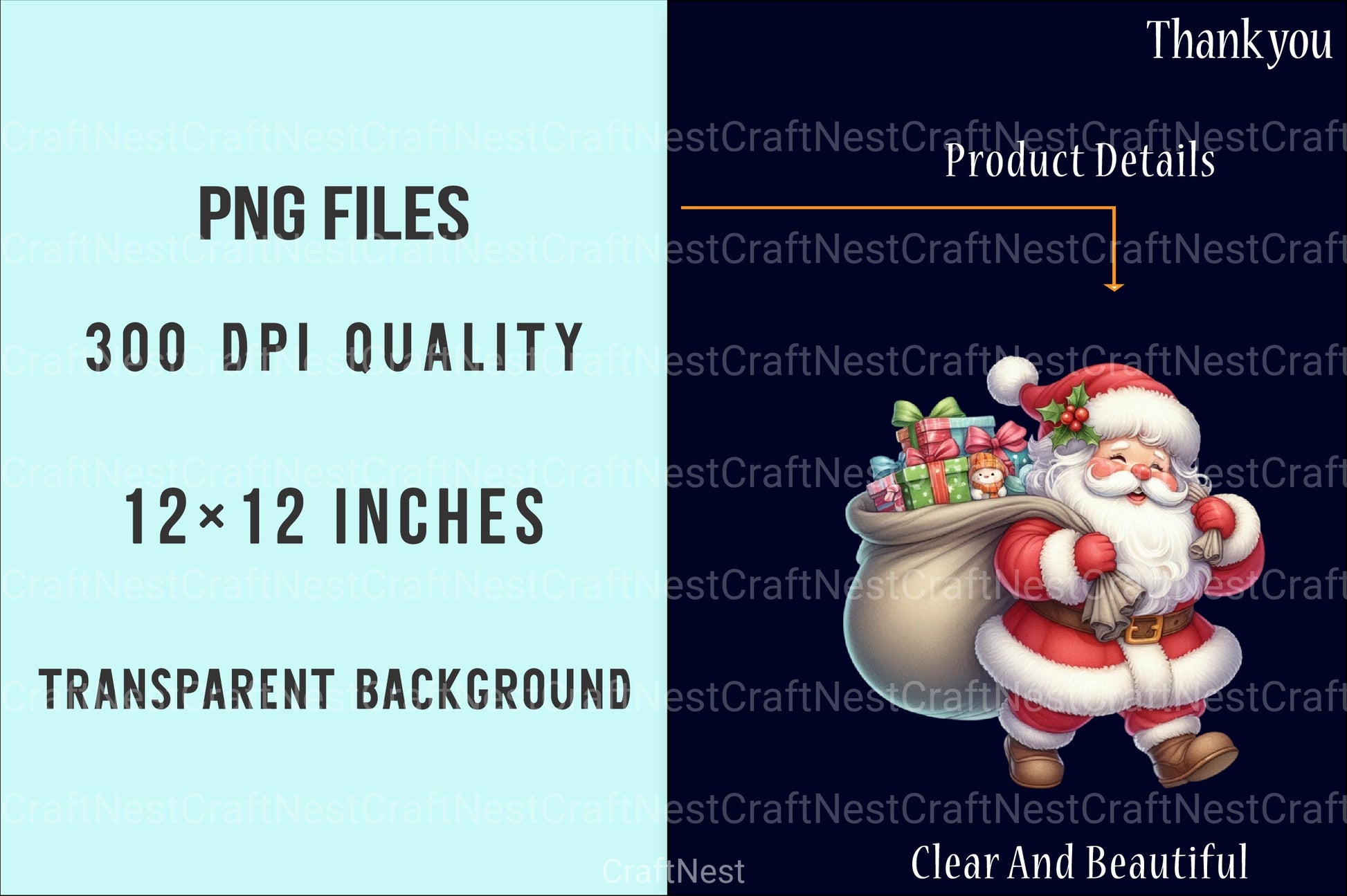 Classic Retro Vintage Christmas Clipart Bundle - CraftNest - Digital Crafting and Art