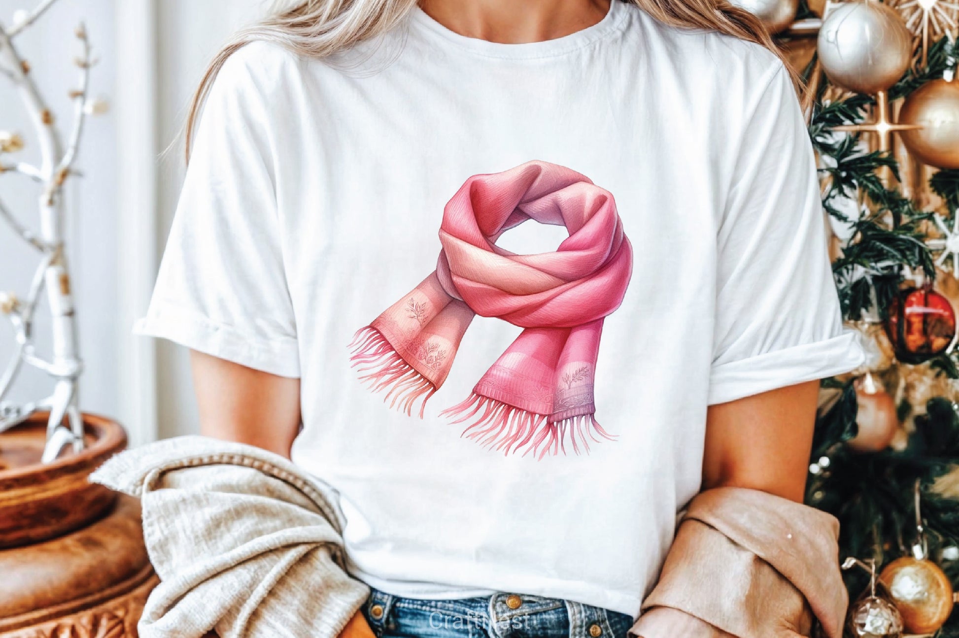 Pink Winter Clipart Bundle - CraftNest - Digital Crafting and Art