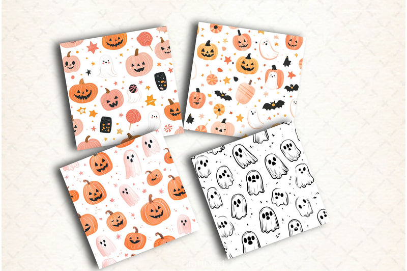 Cute Halloween Digital Papers - CraftNest - Digital Crafting and Art