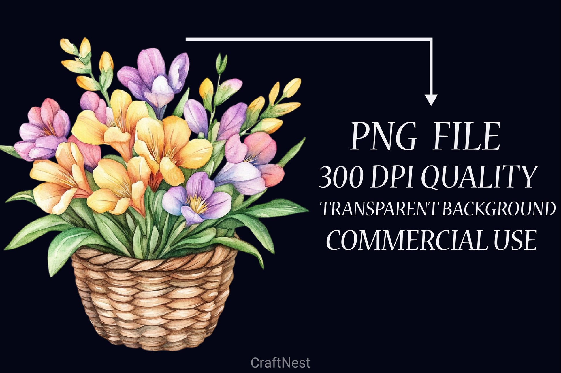 Freesia Mother's Day Clipart Bundle - CraftNest - Digital Crafting and Art