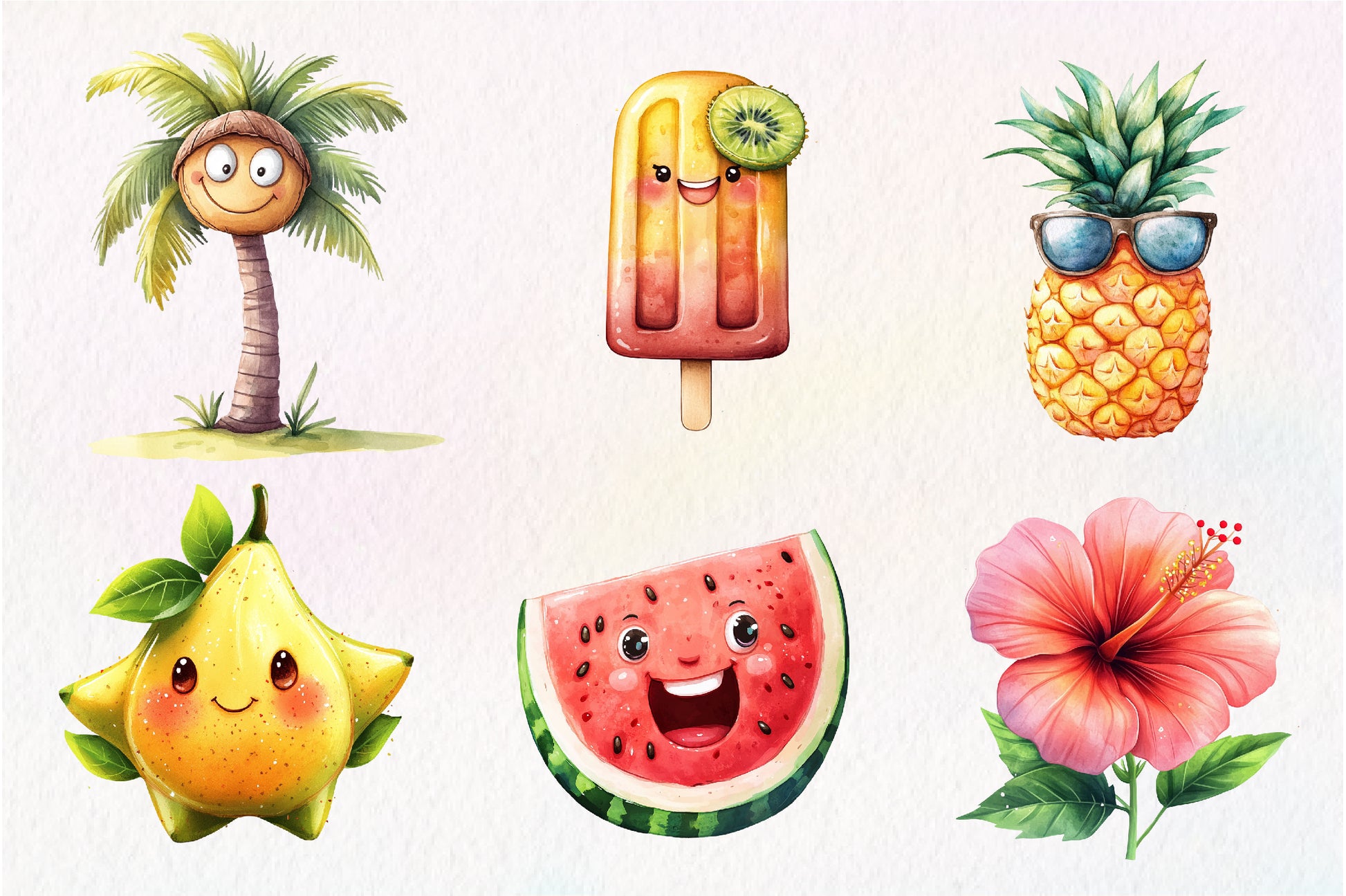 Tropical Tropicana Clipart Bundle - CraftNest - Digital Crafting and Art