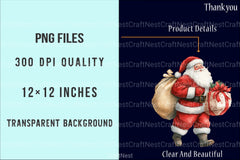 Classic Christmas Holiday Art: Red & Green Xmas Cozy Winter Stickers Bundle - CraftNest - Digital Crafting and Art