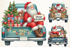 Christmas Gnome & Truck Clipart Bundle 3 - CraftNest - Digital Crafting and Art
