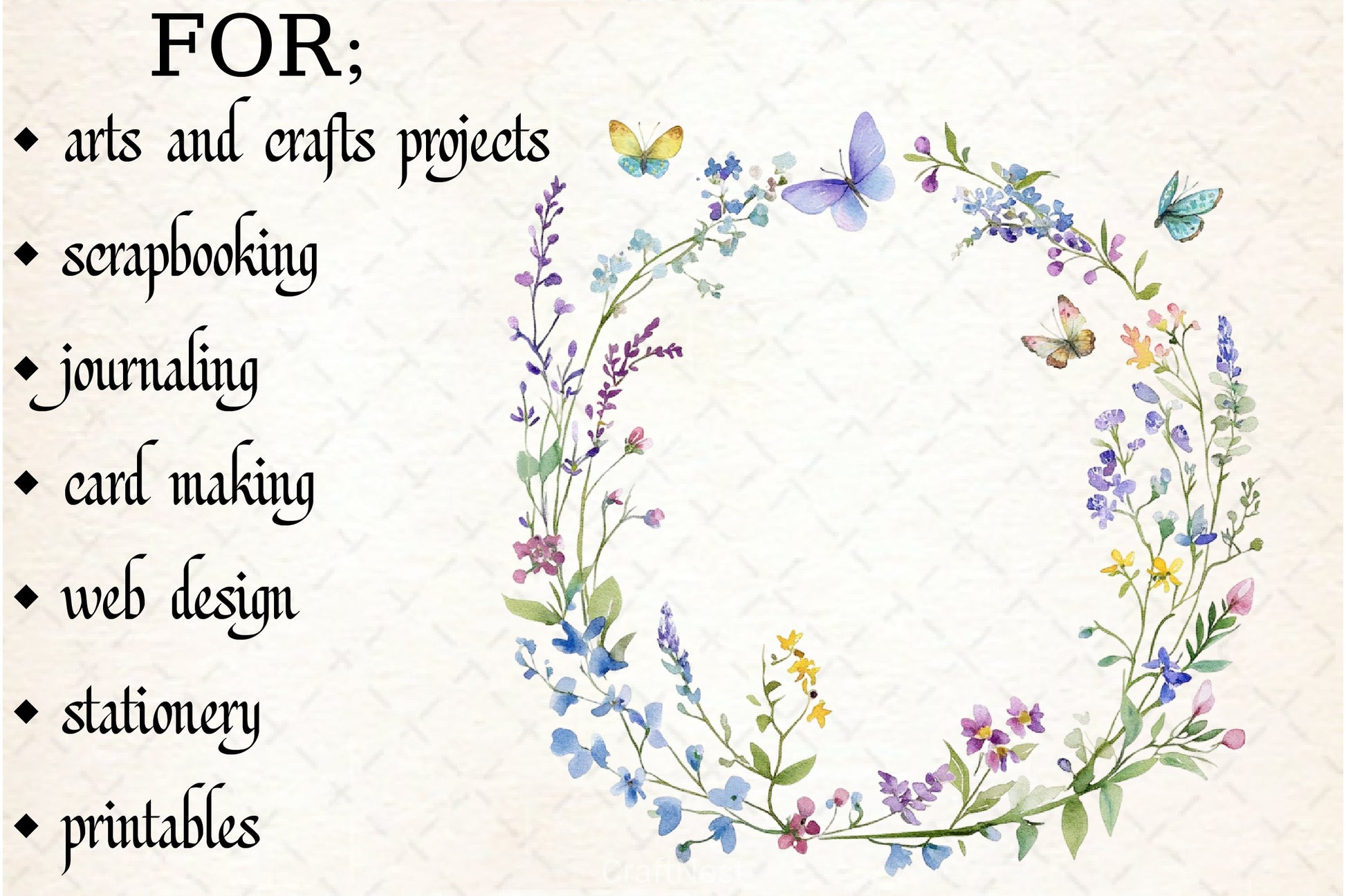 Floral Frames Clipart Bundle - CraftNest - Digital Crafting and Art