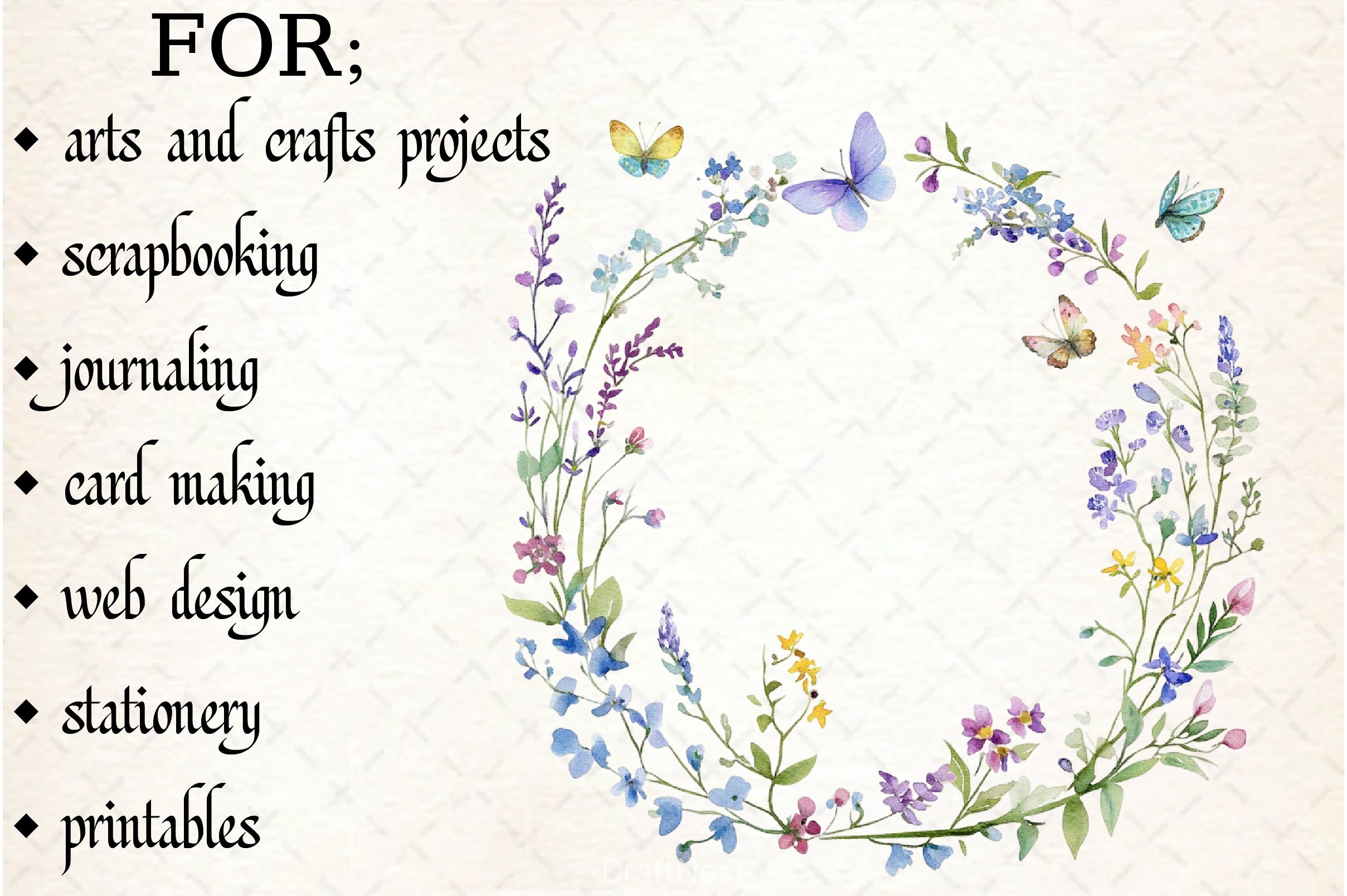 Floral Frames Clipart Bundle - CraftNest - Digital Crafting and Art
