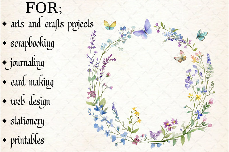 Floral Frames Clipart Bundle - CraftNest - Digital Crafting and Art