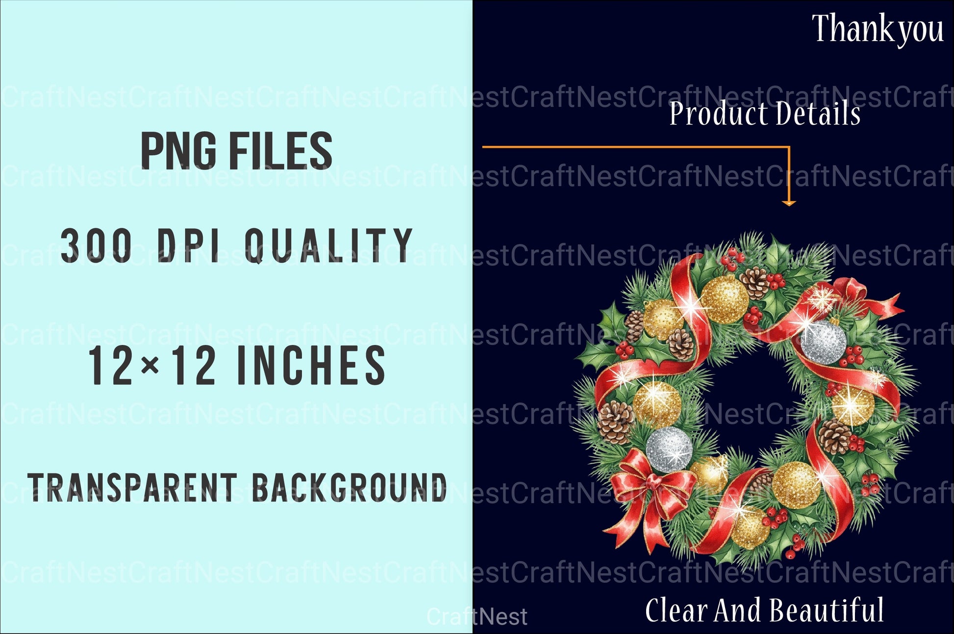Glitter Cute Christmas Sublimation Clipart Bundle 3 - CraftNest - Digital Crafting and Art