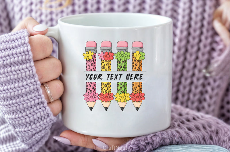 Pencil Monogram Clipart Bundle - CraftNest - Digital Crafting and Art