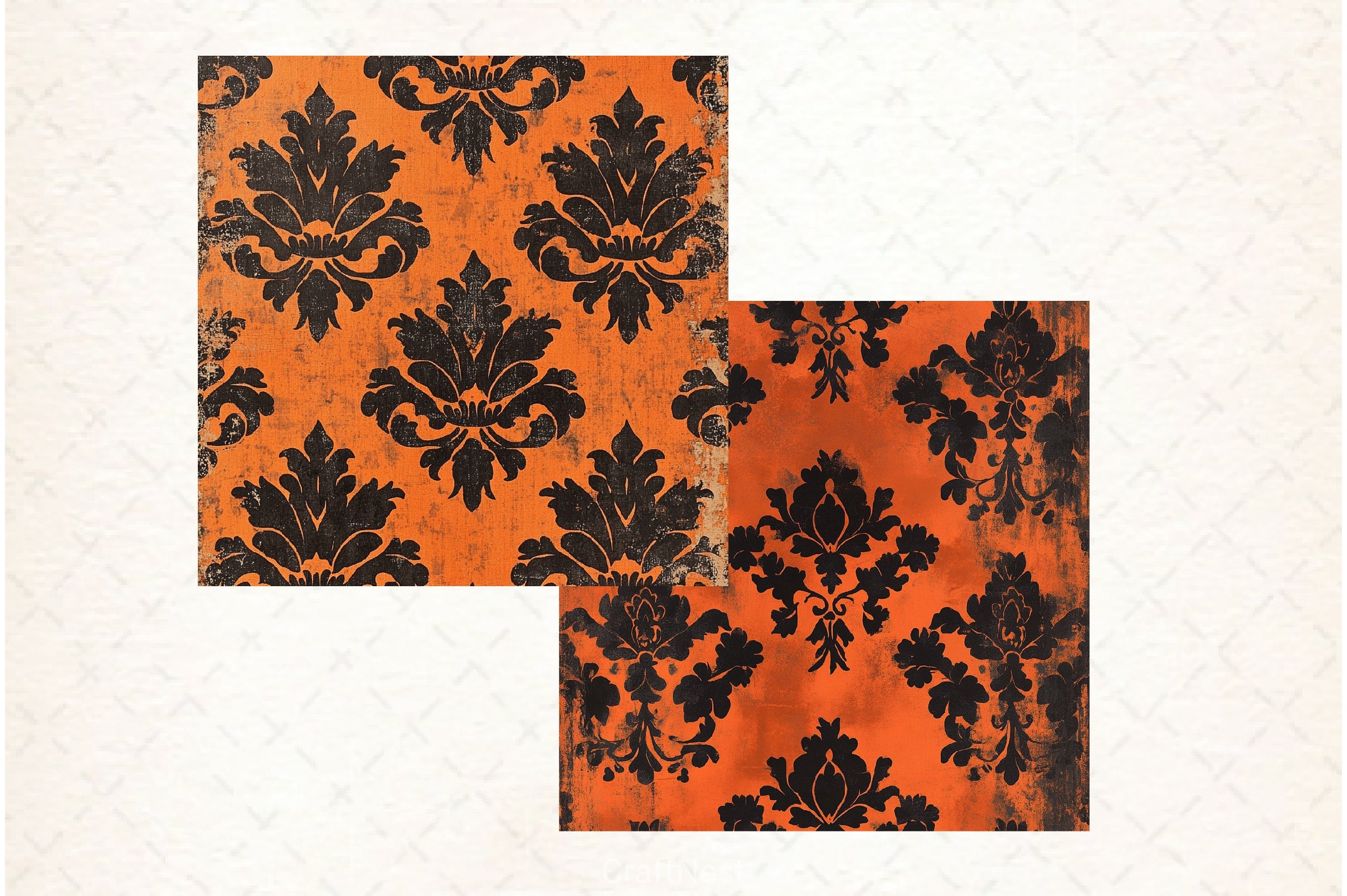 Vintage Halloween Digital Paper Pack 1 - CraftNest - Digital Crafting and Art