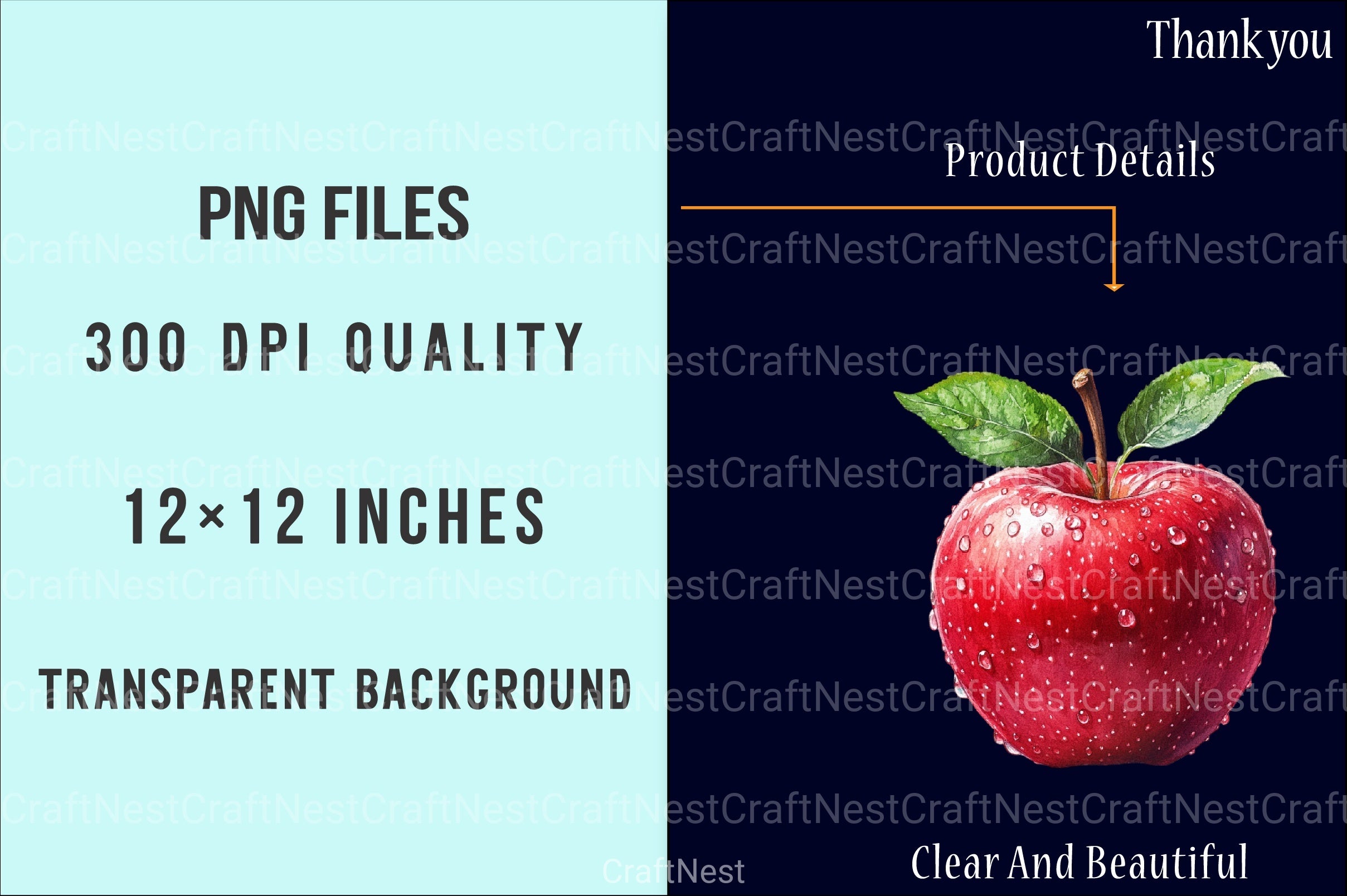 Falling Apples Clipart Bundle 99 - CraftNest - Digital Crafting and Art