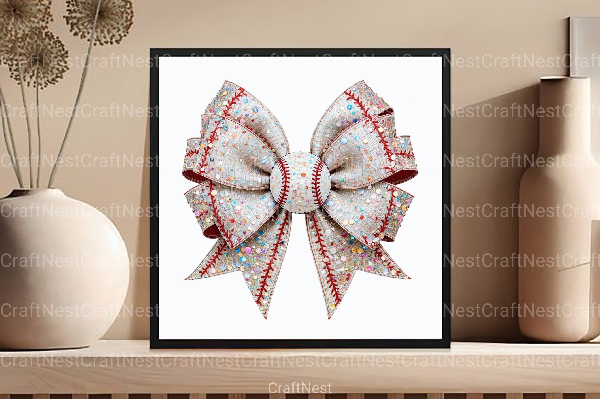 Baseball Cheer Bow Clipart Bundle - CraftNest - Digital Crafting and Art