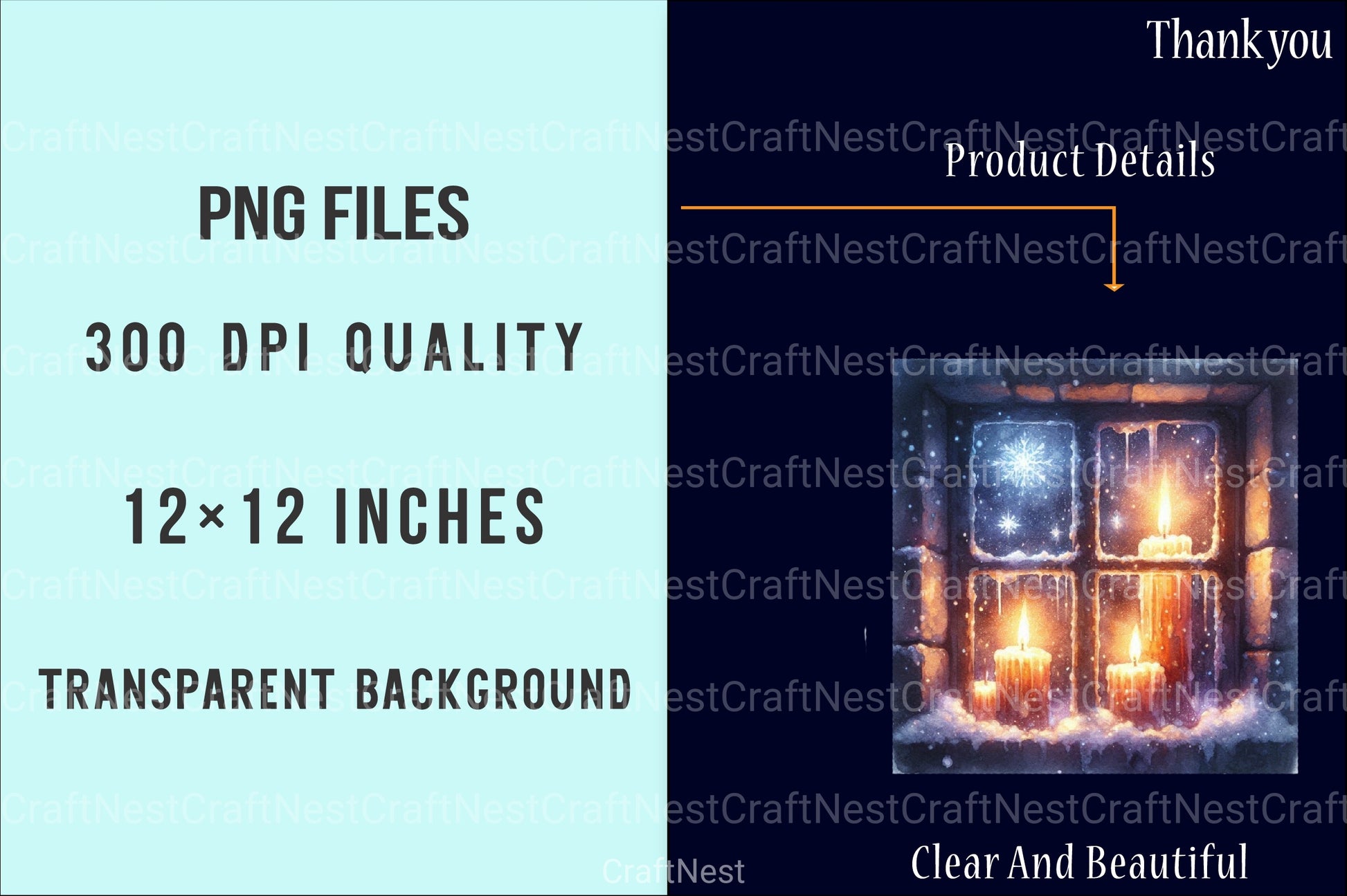 Winter Cozy Blue Designs: Snowman, Cabin, Gnome, Christmas Tree Clipart Bundle - CraftNest - Digital Crafting and Art