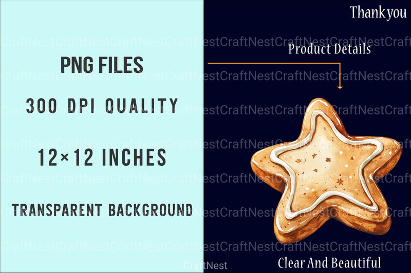 Gingerbread Christmas Clipart Bundle 2 - CraftNest - Digital Crafting and Art