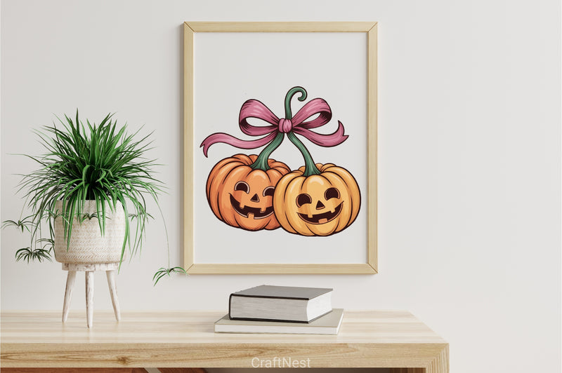 Pumpkin Cherries Halloween Clipart Bundle - CraftNest - Digital Crafting and Art
