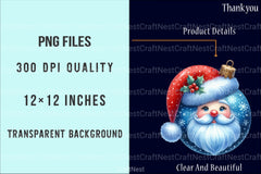 Blue Christmas Balls Clipart Set - CraftNest - Digital Crafting and Art