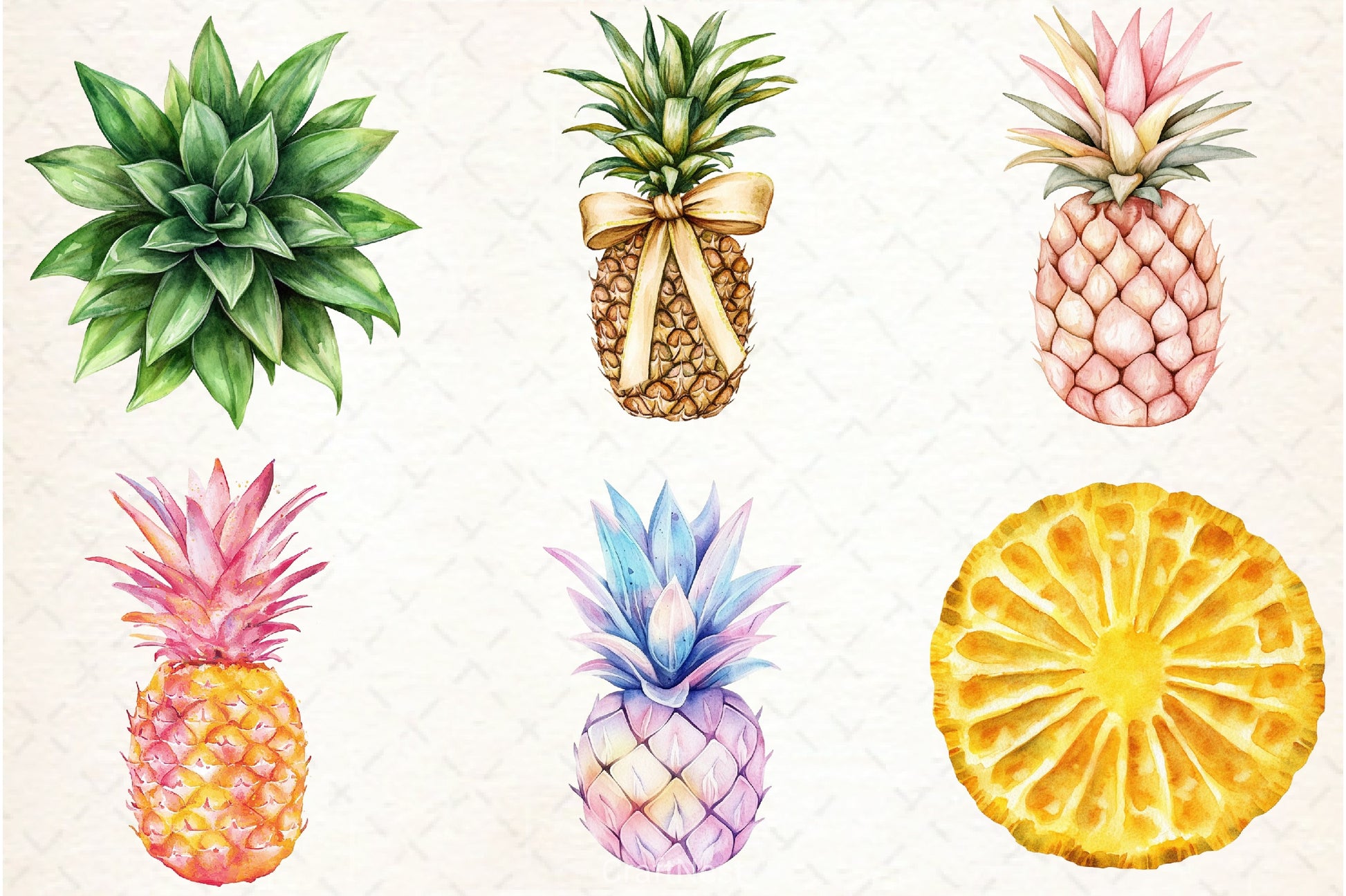 Pineapple Clipart Bundle - CraftNest - Digital Crafting and Art