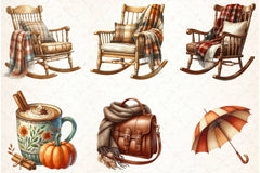 Watercolour Autumn Clipart Bundle 2 - CraftNest - Digital Crafting and Art