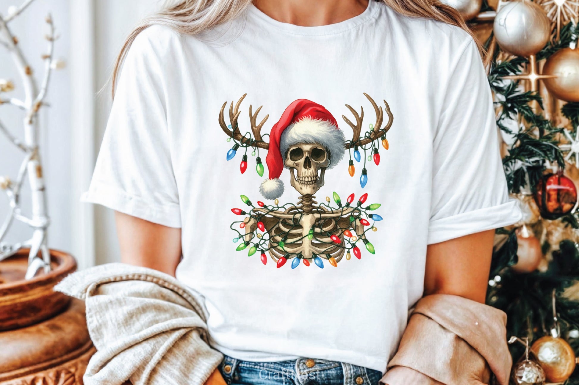 Christmas Skeletons Clipart Bundle - CraftNest - Digital Crafting and Art