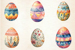 Boho Easter Eggs Clipart Bundle - CraftNest - Digital Crafting and Art