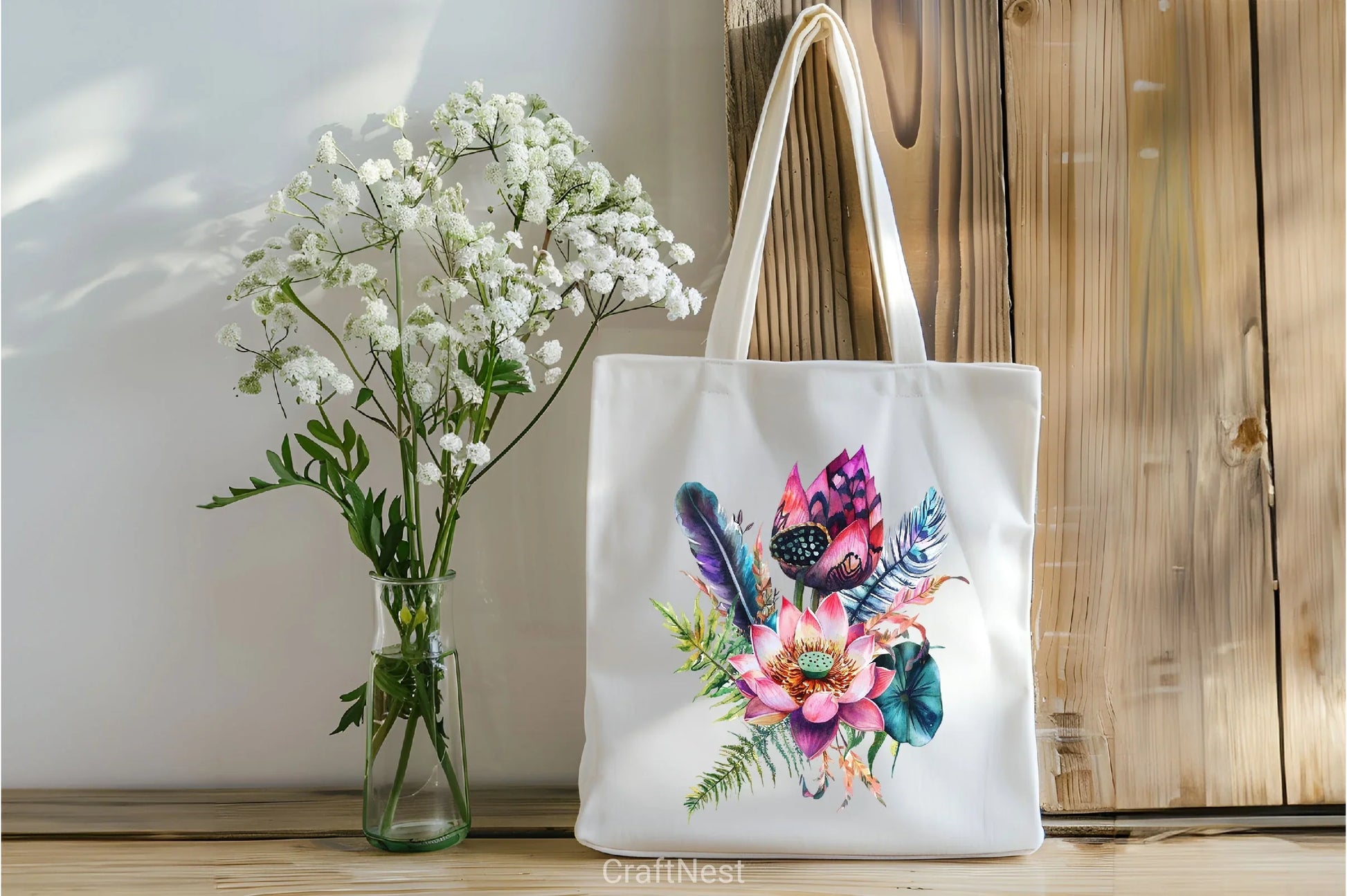 Lotus Flower Arrangements Clipart Bundle - CraftNest - Digital Crafting and Art