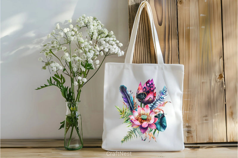 Lotus Flower Arrangements Clipart Bundle - CraftNest - Digital Crafting and Art