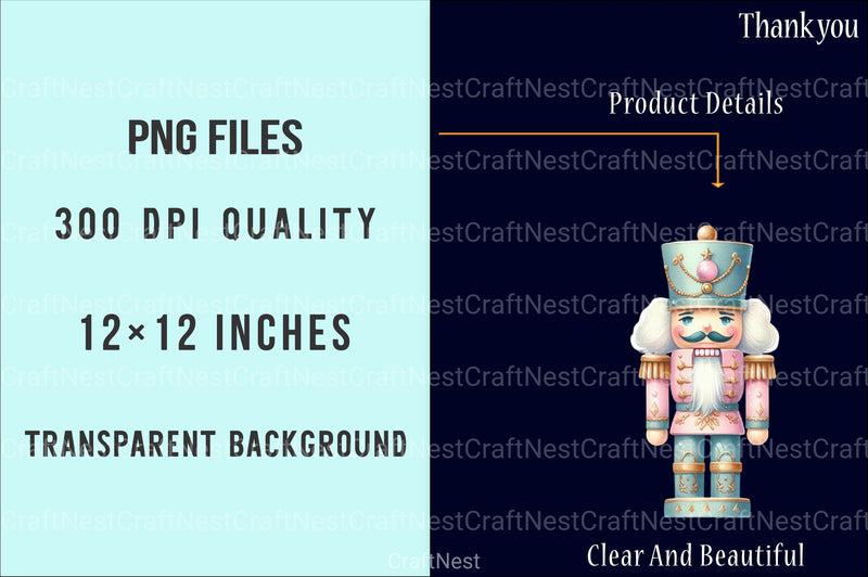 Pink Mint Christmas Pastel Character Clipart Bundle - CraftNest - Digital Crafting and Art