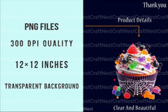 Spooky Sweet Halloween Cupcakes Clipart Bundle - CraftNest - Digital Crafting and Art