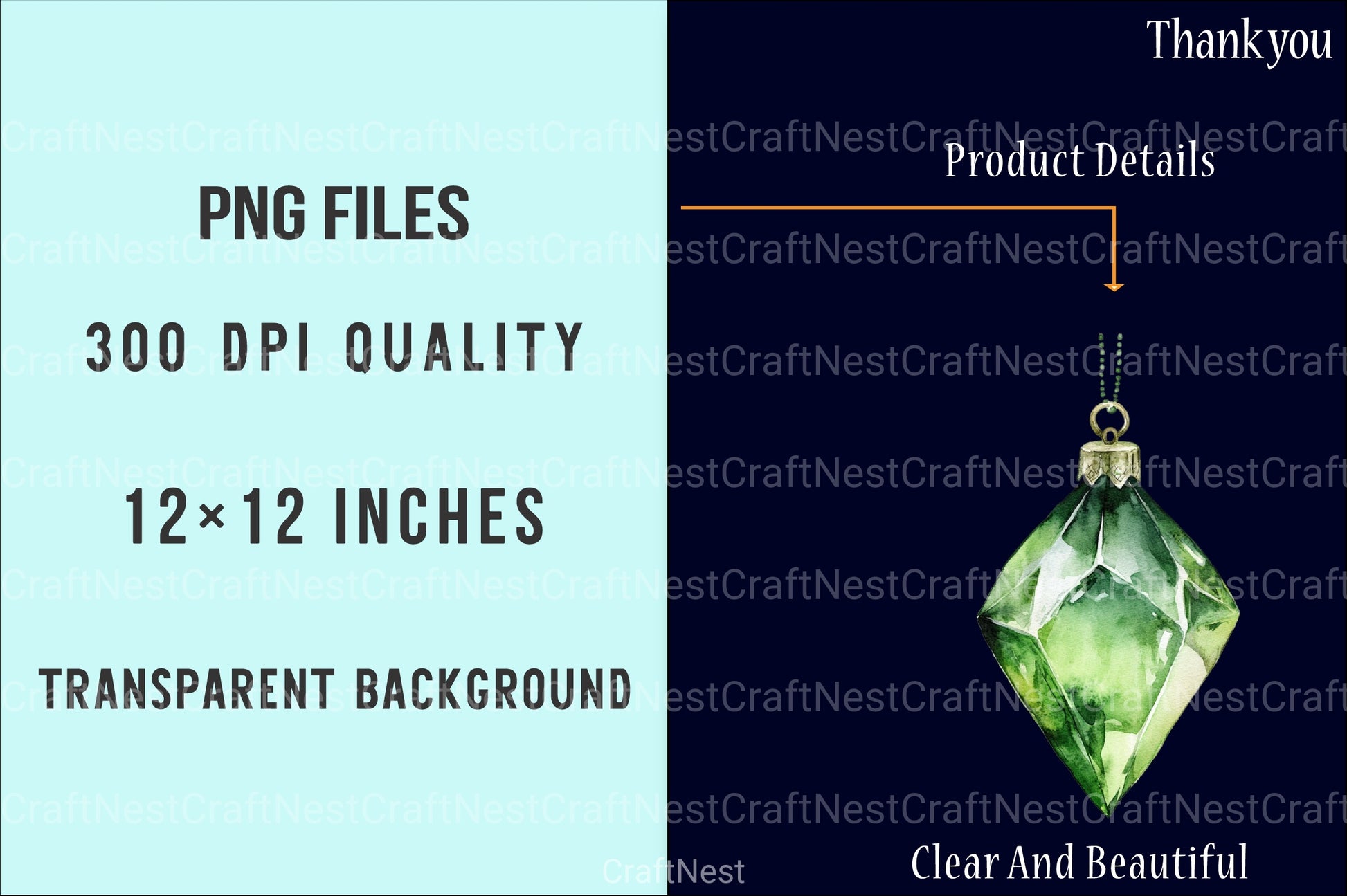 Green Christmas Balls Clipart Bundle - CraftNest - Digital Crafting and Art