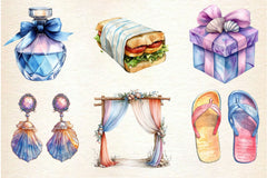 Beach Wedding Set Clipart Bundle - CraftNest - Digital Crafting and Art